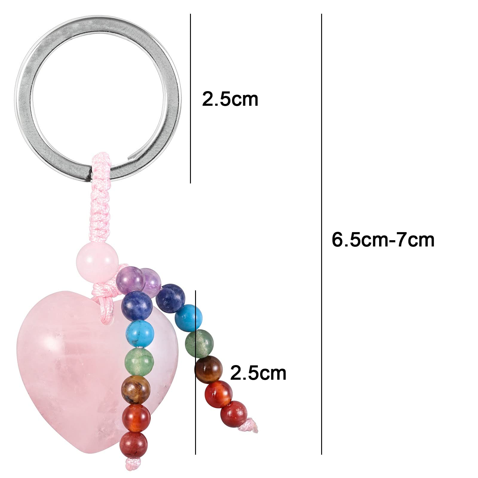 moonsix cuarzo rosa colgante, pieza elegante para look diario