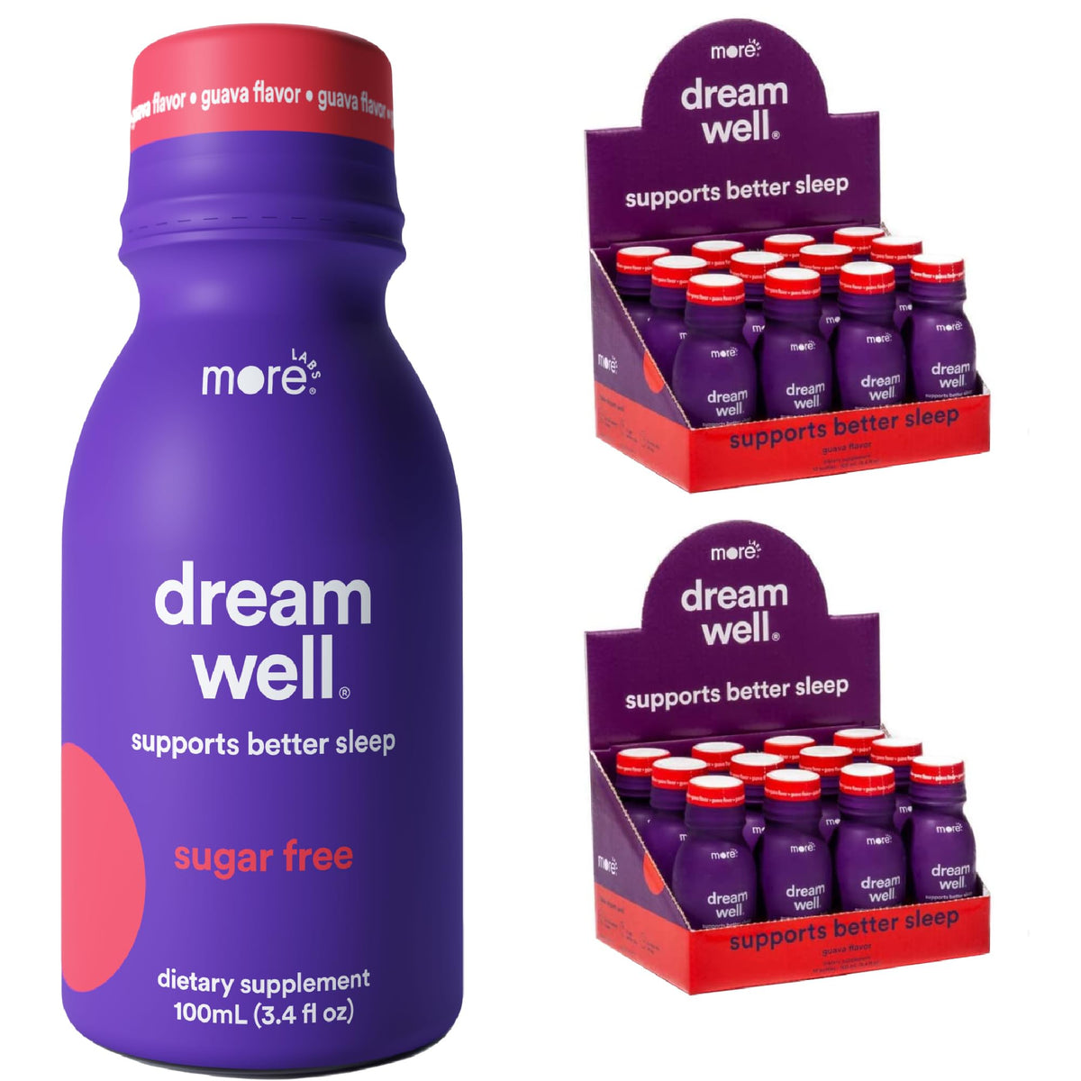 More Labs Dream Well: botella frontal lista para uso nocturno y relajación.
