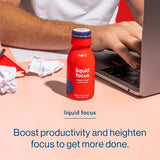 Detalle de la etiqueta de More Labs Liquid Focus con ingredientes clave.