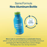More Labs Morning Recovery DHM Electrolyte, empaque reciclable para una hidratación responsable.