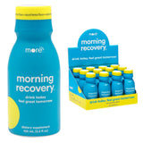 More Labs Morning Recovery: botella de electrolitos lista para hidratar tras beber