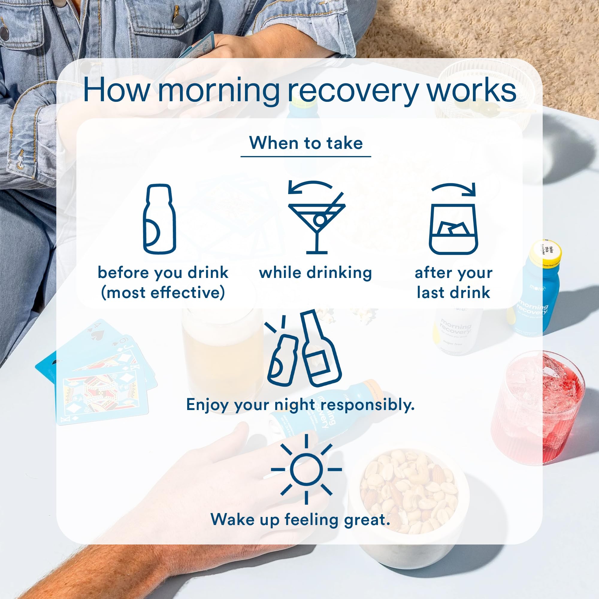 More Labs Morning Recovery envase compacto para bolso