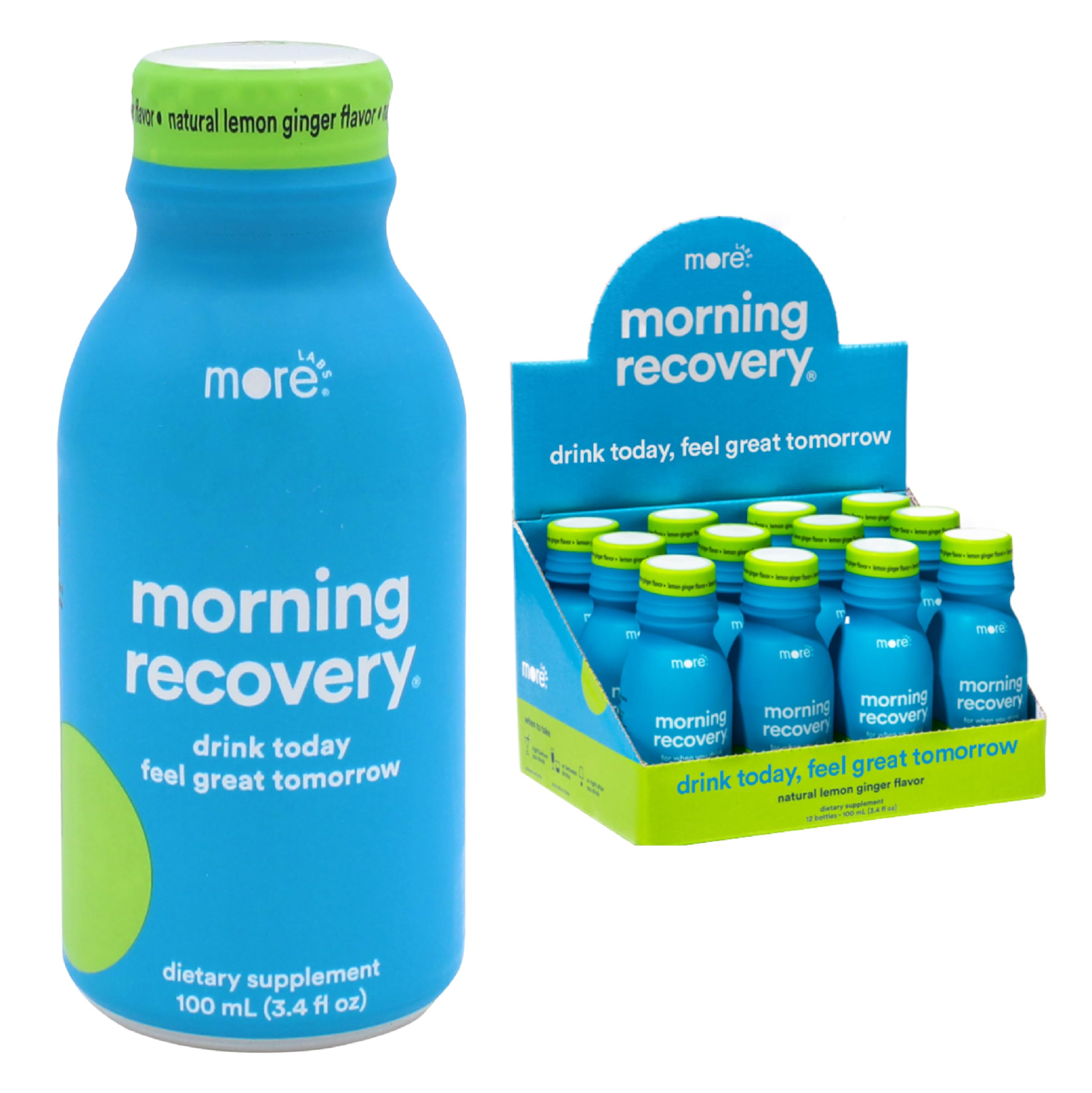 More Labs Morning Recovery DHM con limón y jengibre para hidratar tras beber