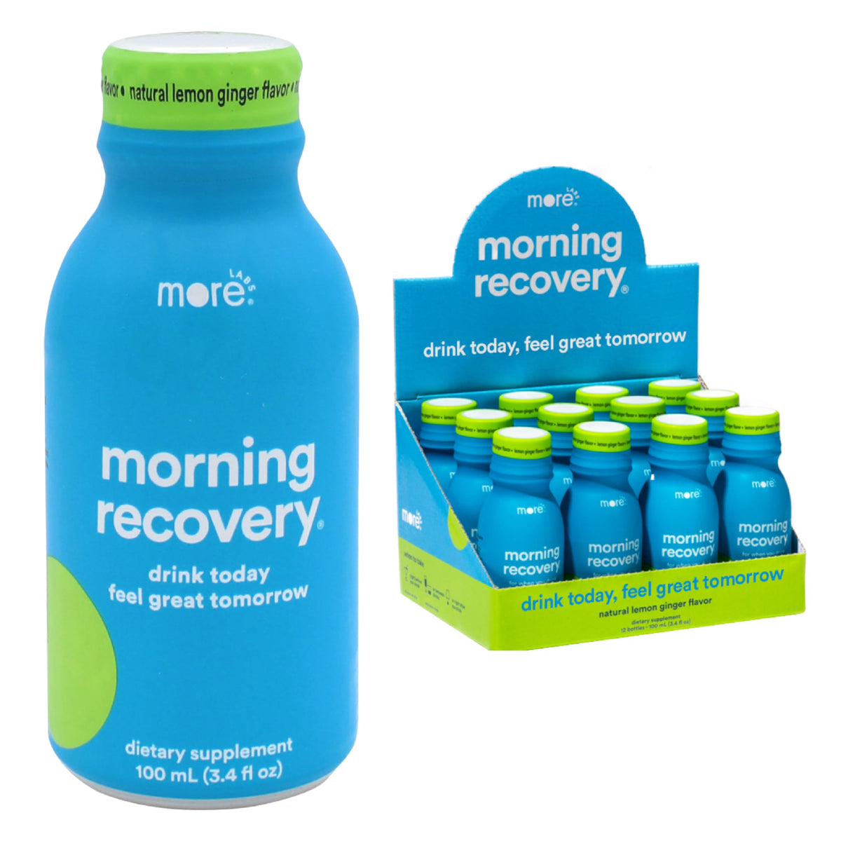 More Labs Morning Recovery DHM con limón y jengibre para hidratar tras beber