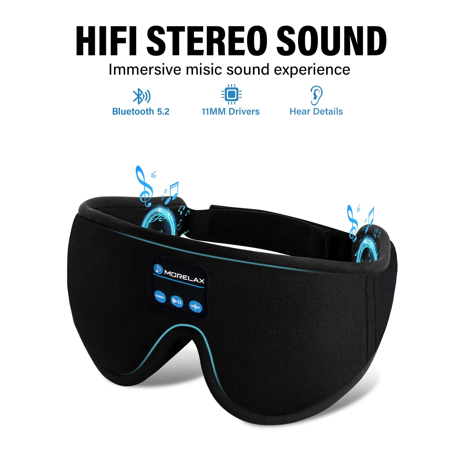 Auriculares Bluetooth Morelax 5.2 ofrecen sonido claro y manos libres