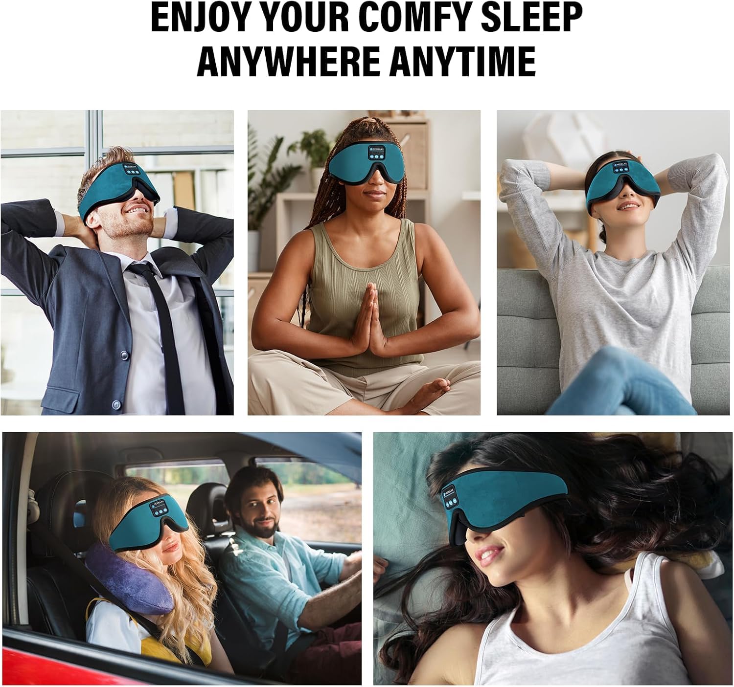 Morelax correa ajustable para todas las medidas de cabeza.