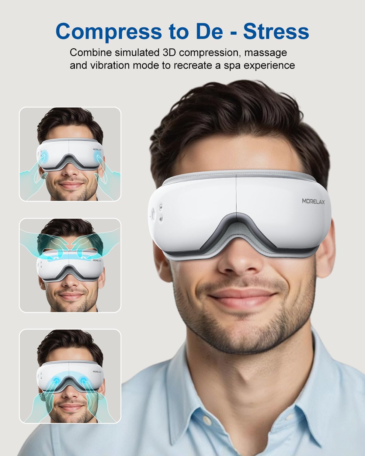 Diseño plegable de 180° para viajar cómodo.