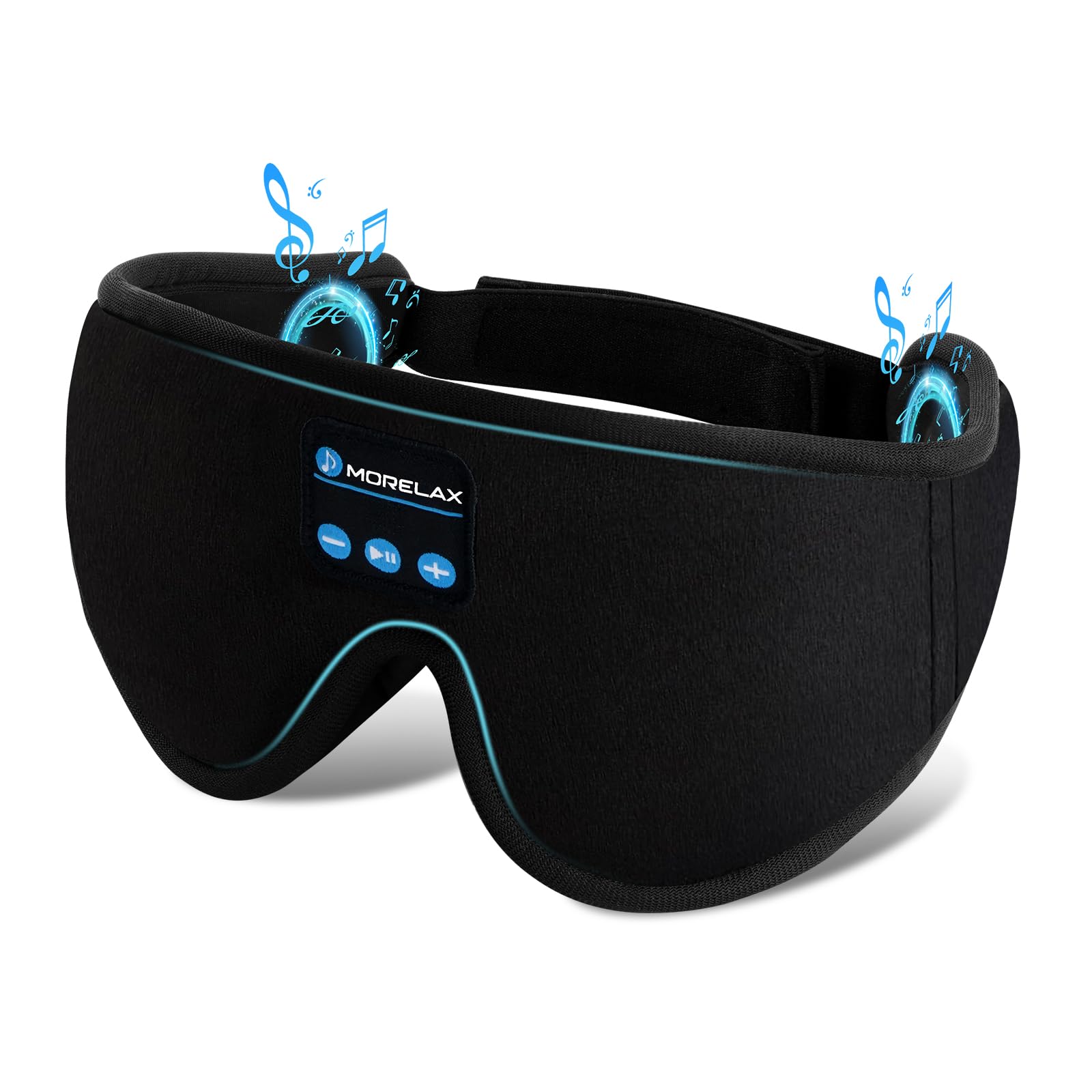 Máscara Morelax con auriculares inalámbricos para dormir sin interrupciones