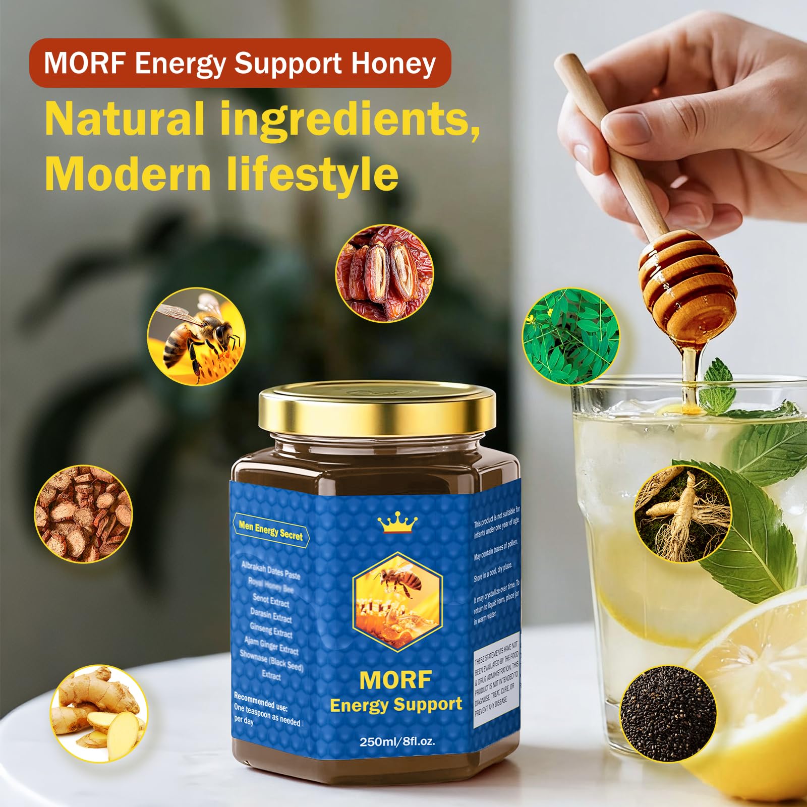 MORF Energy Support pasta de datiles, fuente de energia natural para meriendas.