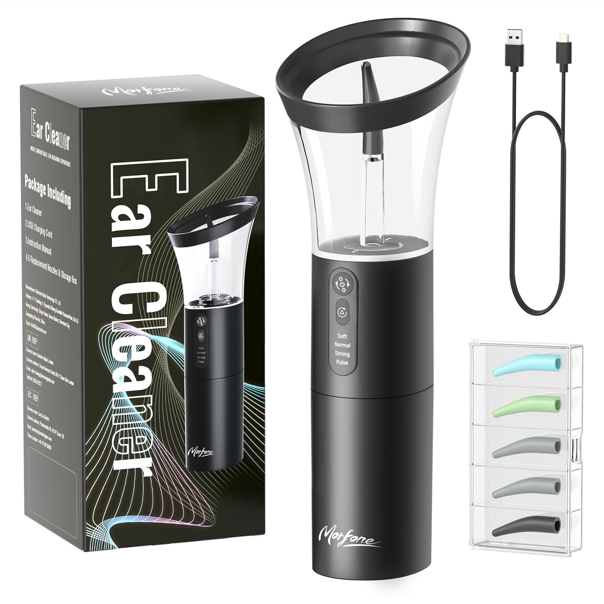 Morfone kit limpieza de oídos en uso cómodo para la familia.