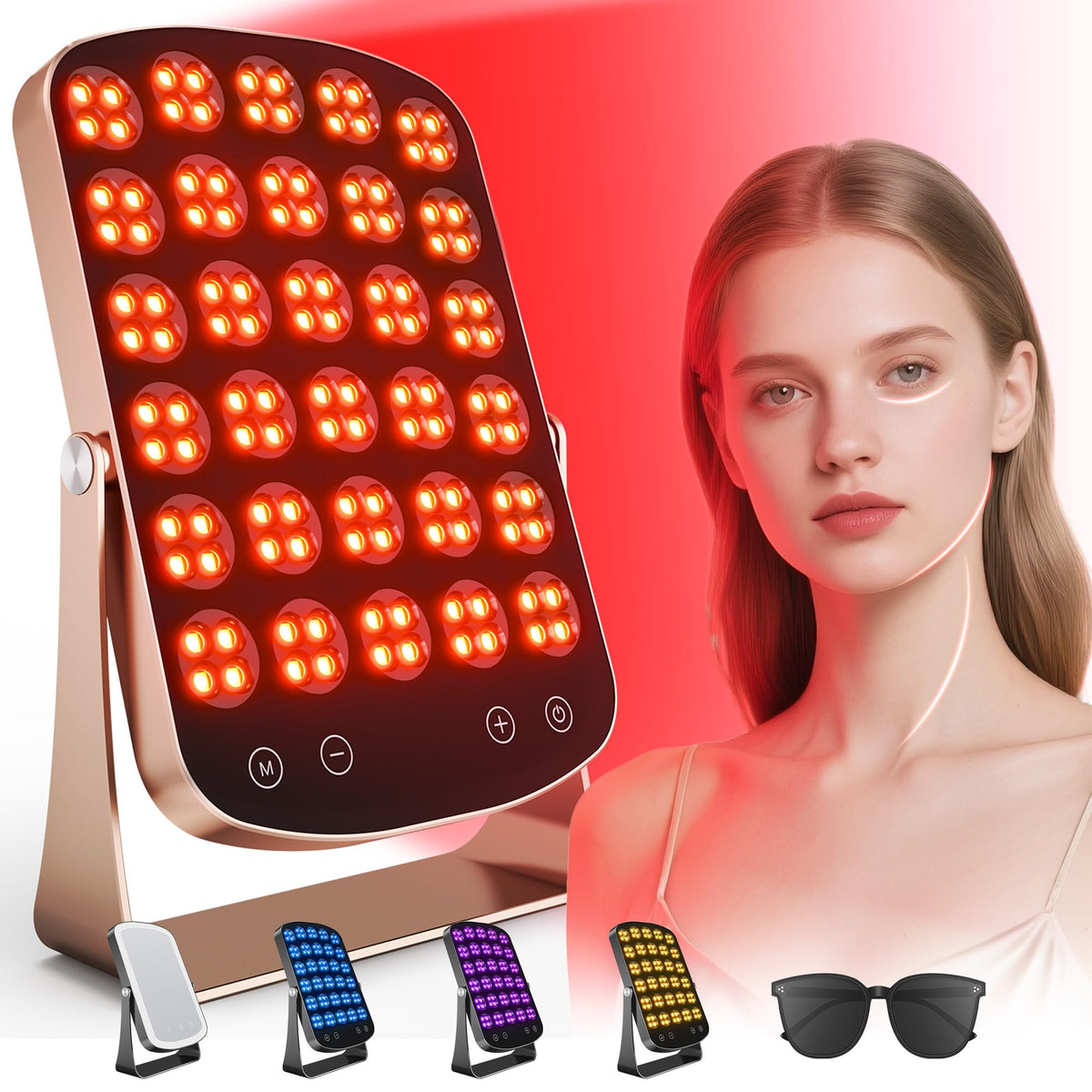Morfone Panel Luz Roja frontal para uso facial diario
