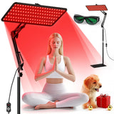 Morfone panel luz roja tri-onda 660/850/940 para cuidado facial y corporal en casa.
