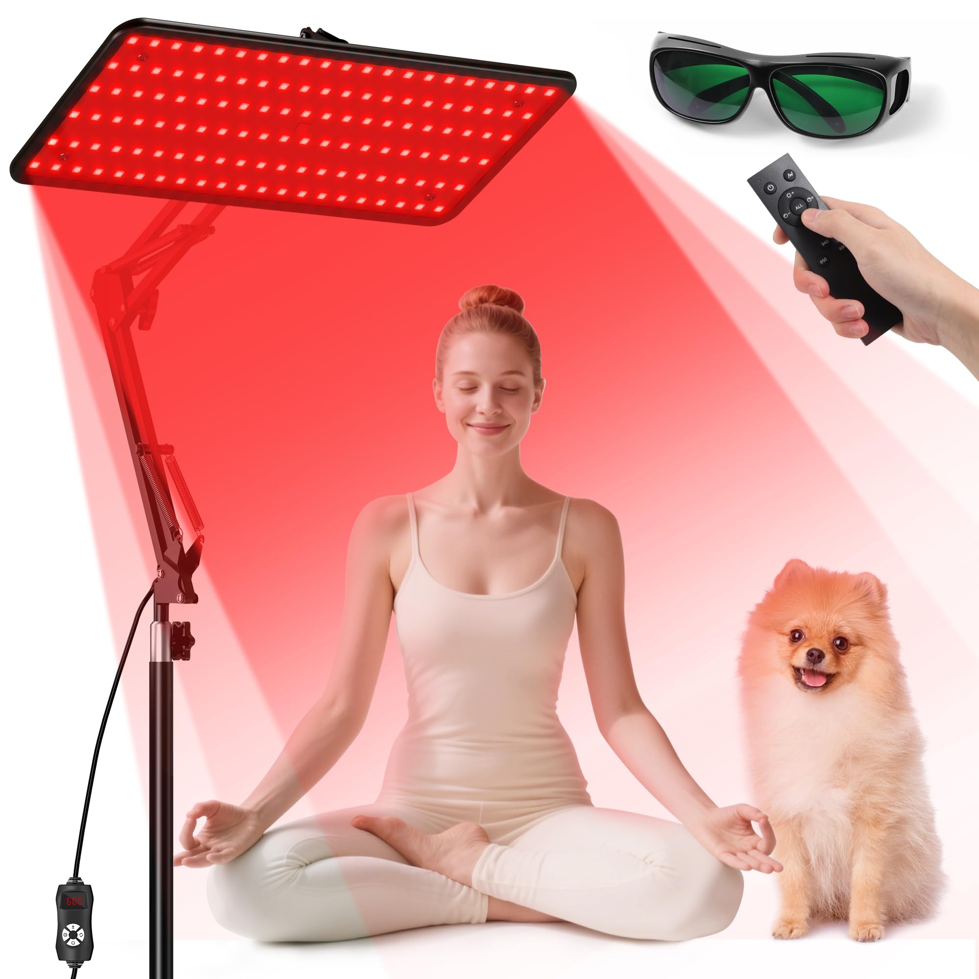 Morfone panel terapia luz roja 660nm para uso diario en casa