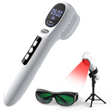 Morfone terapia de luz roja manual con soporte para uso cómodo en casa.