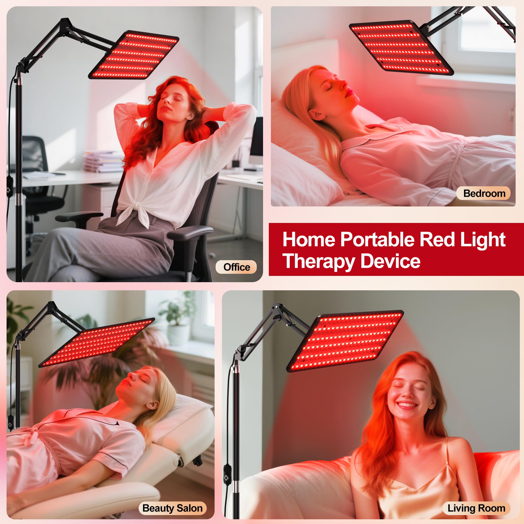 Morfone uso facial y corporal con panel de luz para sesiones en casa.