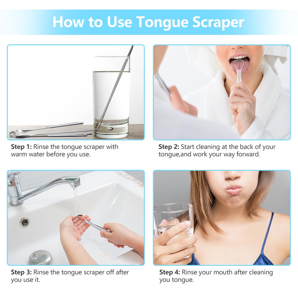 MORGLES estuche portátil para transportar rascadores lengua.