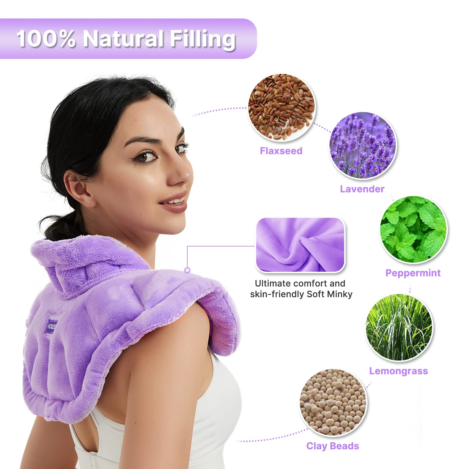 MORLIDEN detalle de hierbas lavanda y lino para calor profundo