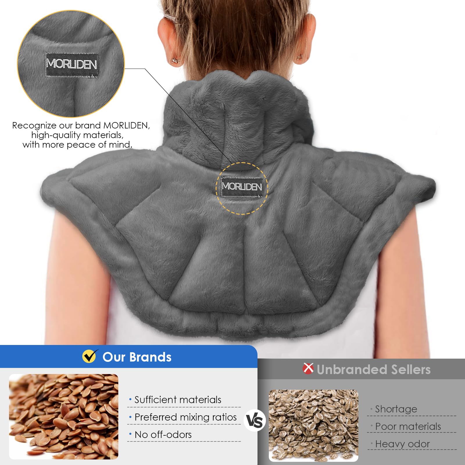 MORLIDEN detalle tejido minky suave con tacto agradable