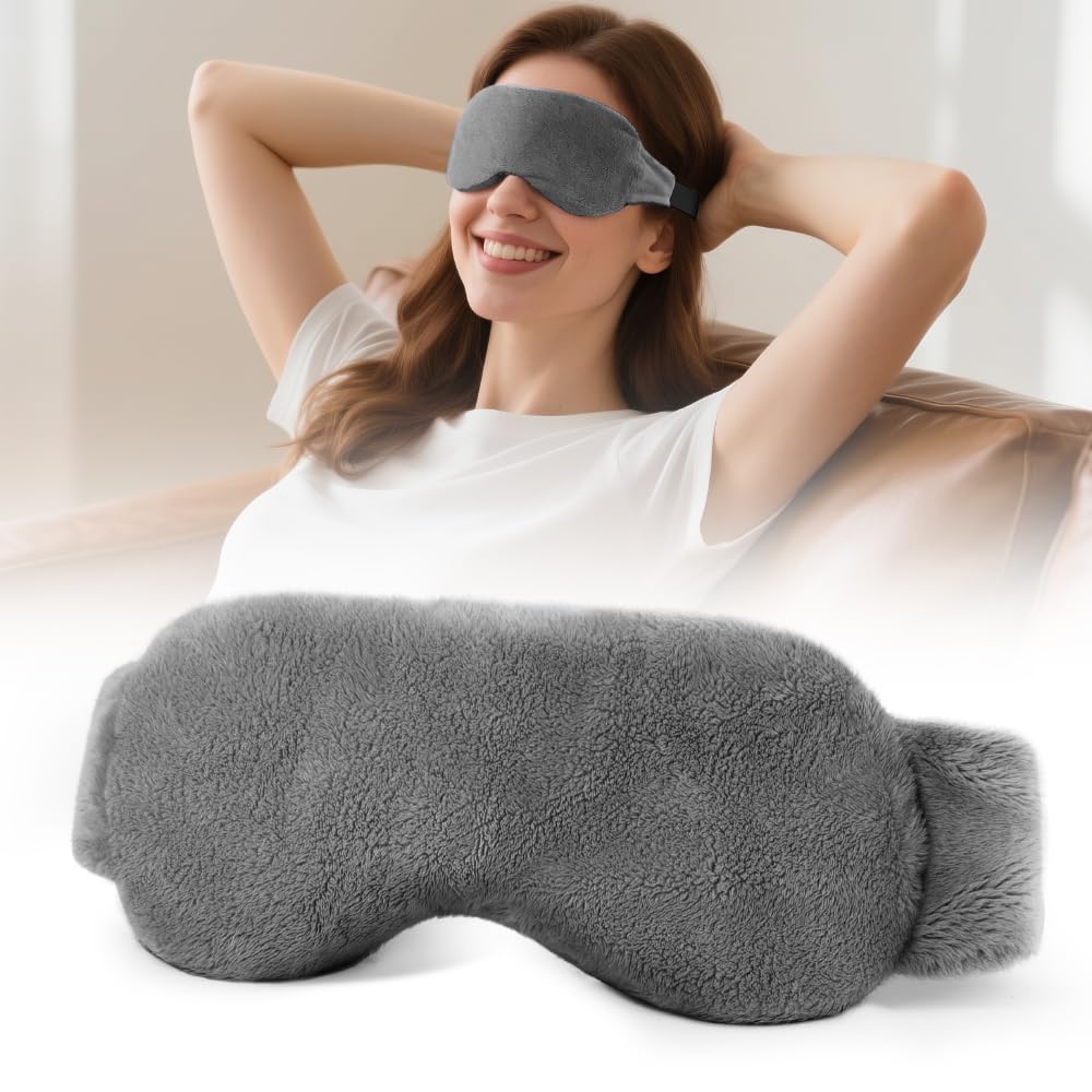 MORLIDEN Mascara de ojos caliente para aliviar ojos secos con calor húmedo.