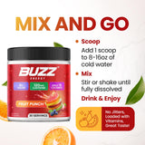 Morning Buzz batido-energizante listo para entrenamiento matutino.