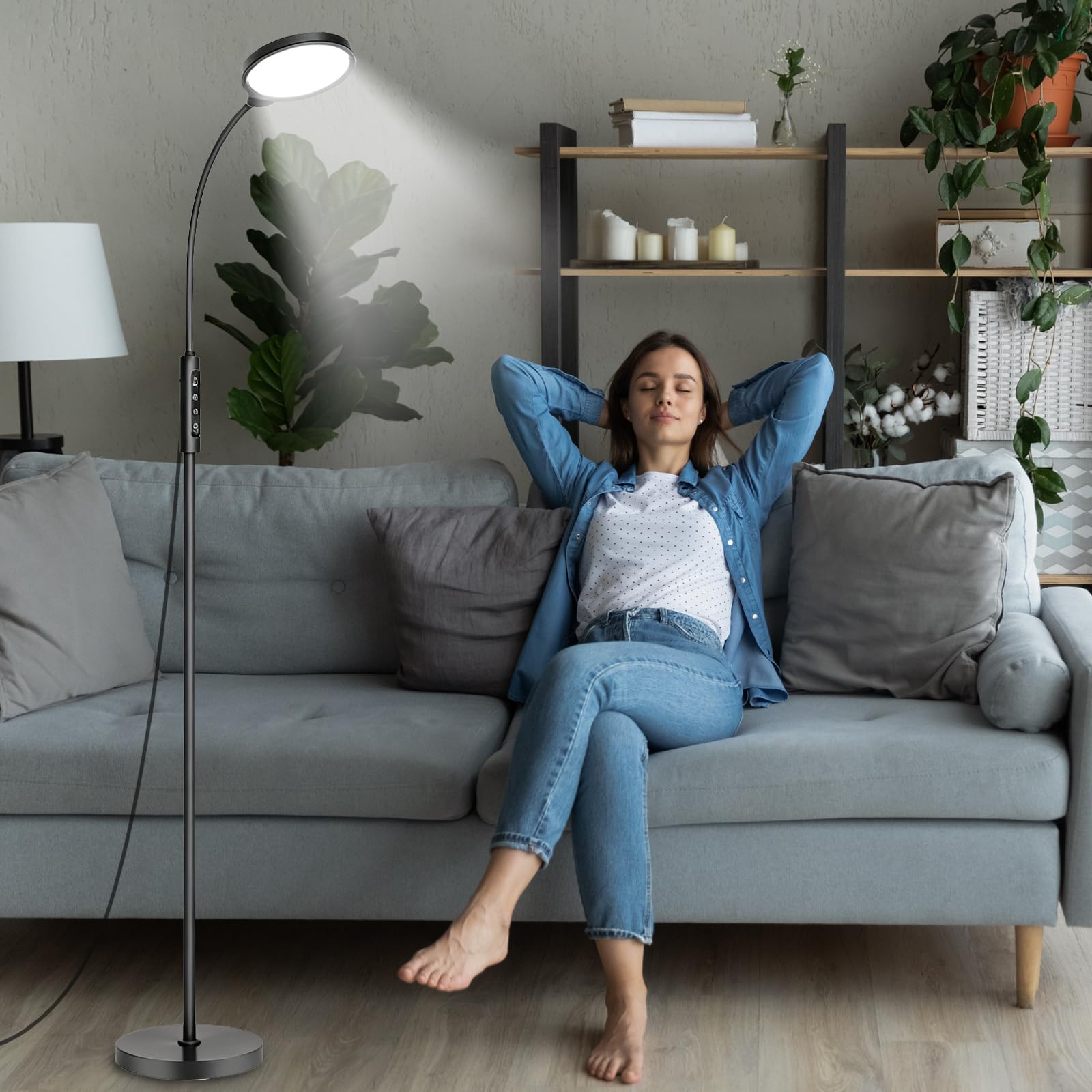 Lámpara Morpholife de terapia lumínica 11.000 lux para mejorar energía y ánimo.