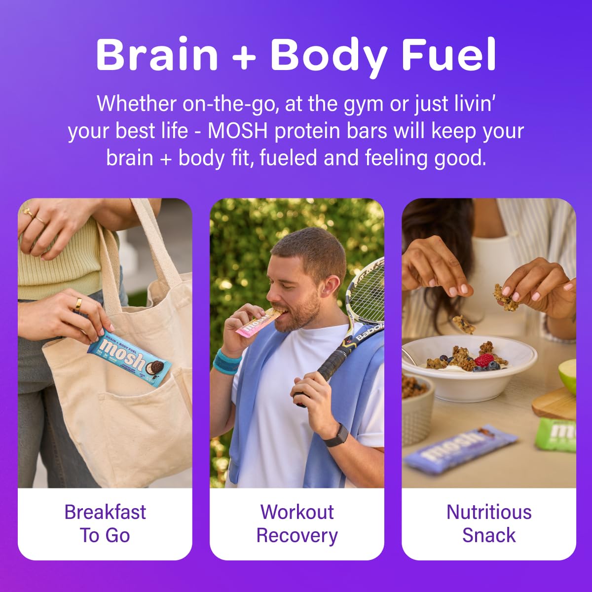 MOSH Cognizin cerebro, nutrición para claridad mental y concentración.
