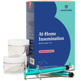 Mosie Baby kit de inseminación, vista frontal del empaque, uso cómodo en casa.