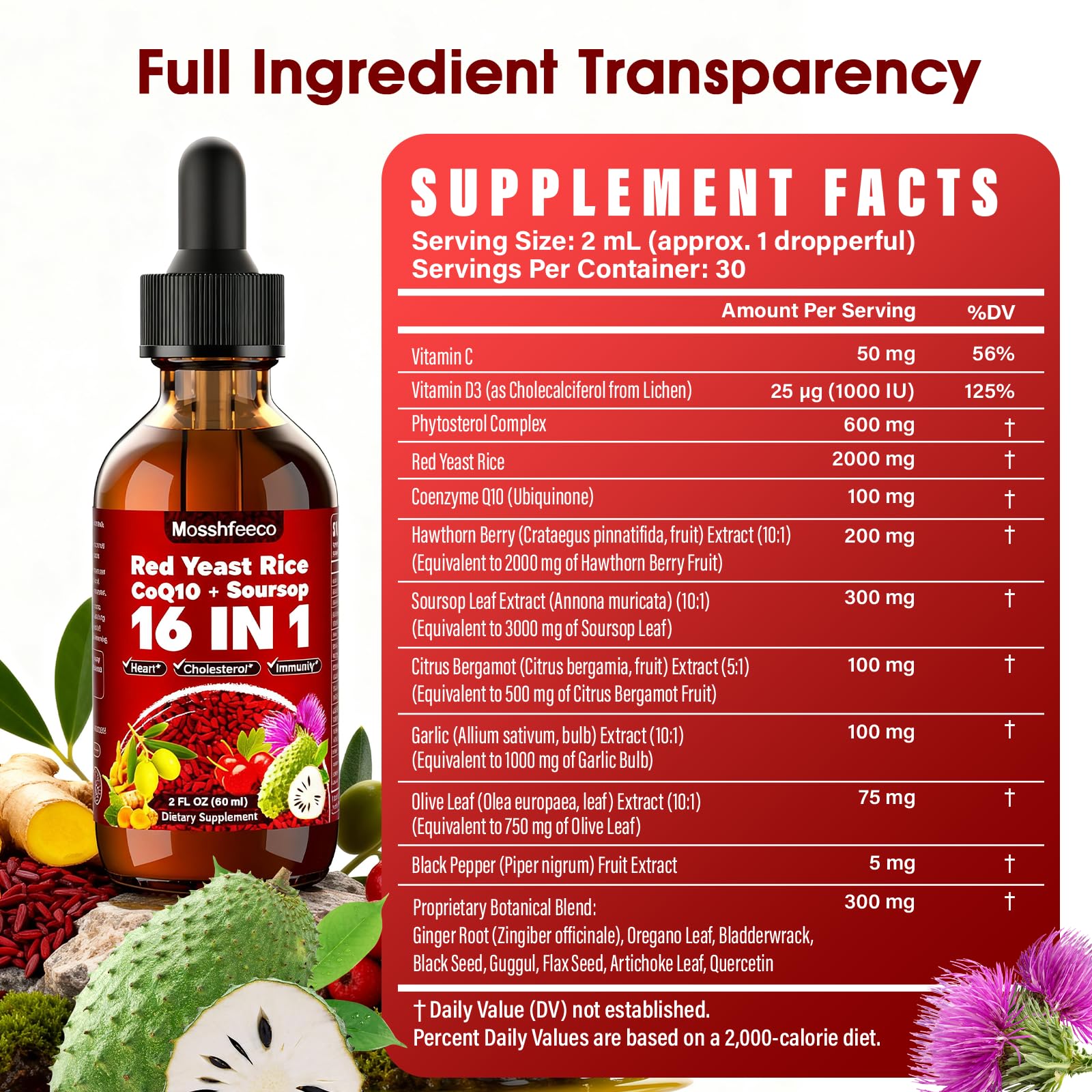 MOSSHFEECO Etiqueta vegana sin OGM: producto transparente y natural
