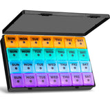 Mossime organizador-pildoras-mensual-xl, planifica un mes de medicación con fácil visualización