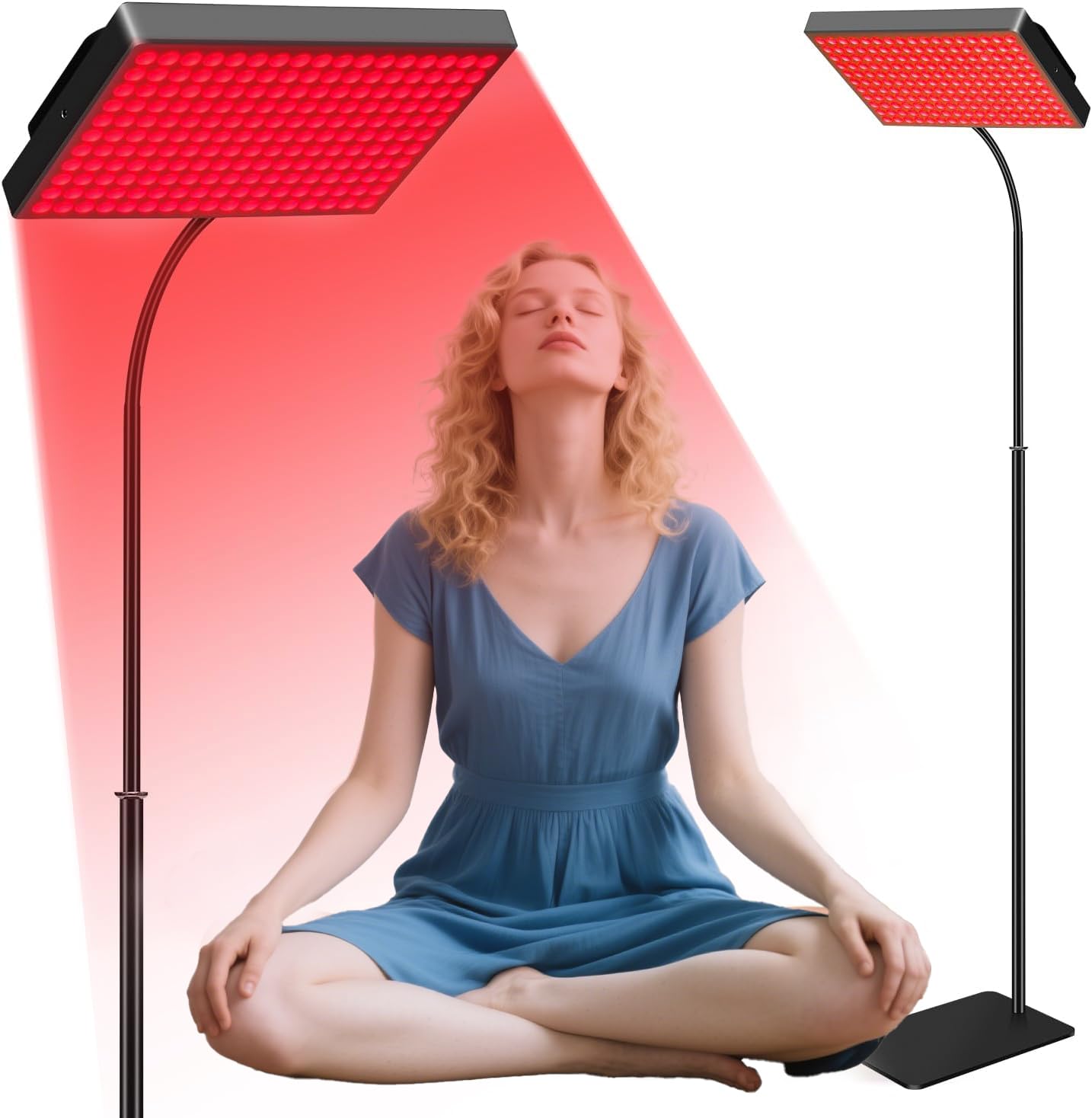 MOTAYU lampara de luz roja para la cara, ideal para cuidado de la piel en casa.
