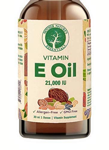 Mother Nature's Essentials aceite vitamina-e, textura rica para piel suave