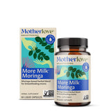 Motherlove Más Leche Moringa: botella con dosis para uso diario y apoyo a la lactancia.