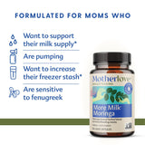 Motherlove Más Leche Moringa: cápsulas líquidas para tomar fácilmente durante el día.