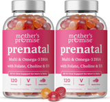 Mother's Promise gominolas prenatales en botella, apoyo nutricional durante el embarazo