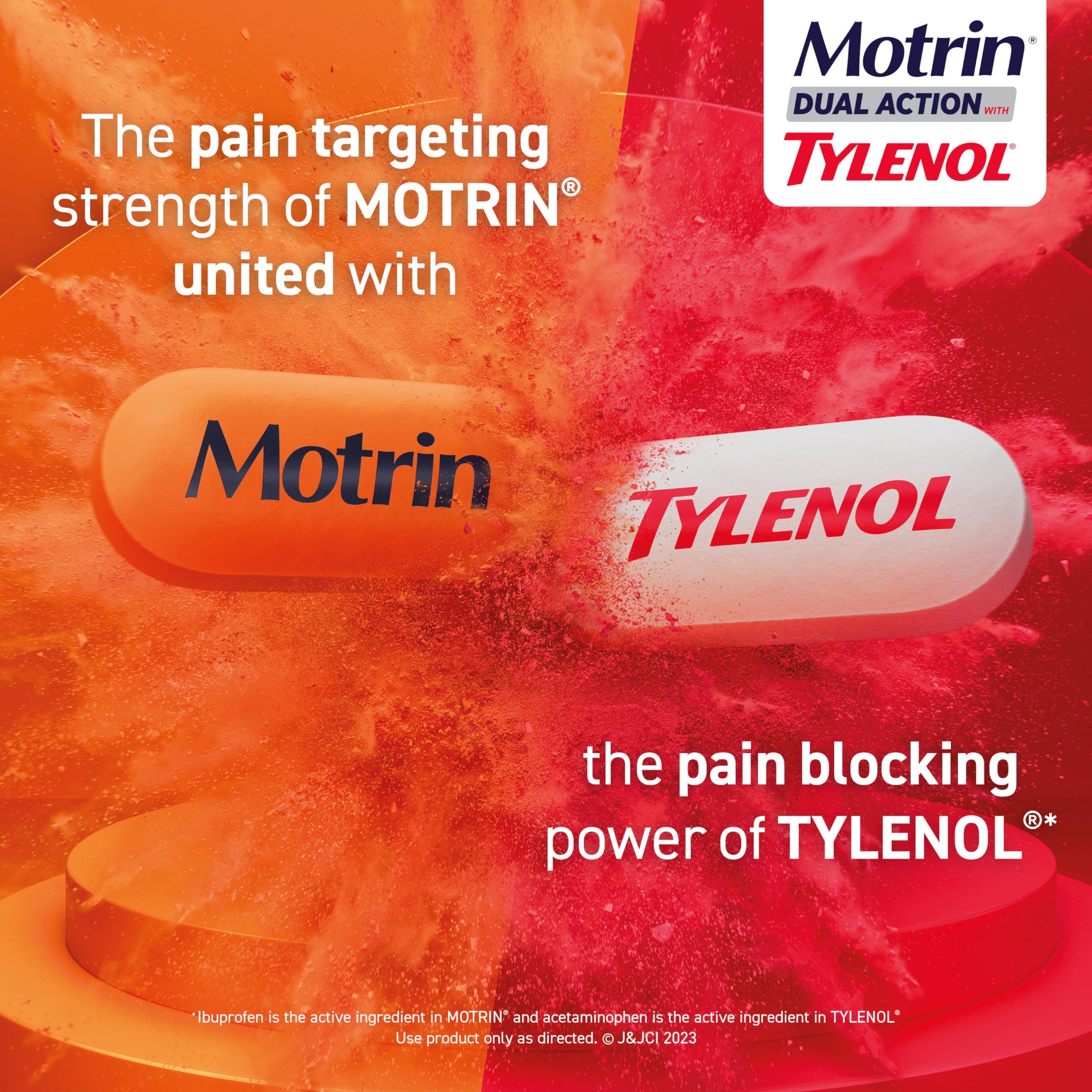 Motrin Dual Action Tylenol: uso apto para adultos y jóvenes de 12 años en adelante.