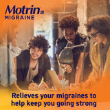 Presentación de viaje para migraña, Motrin IB Migraine Relief portátil