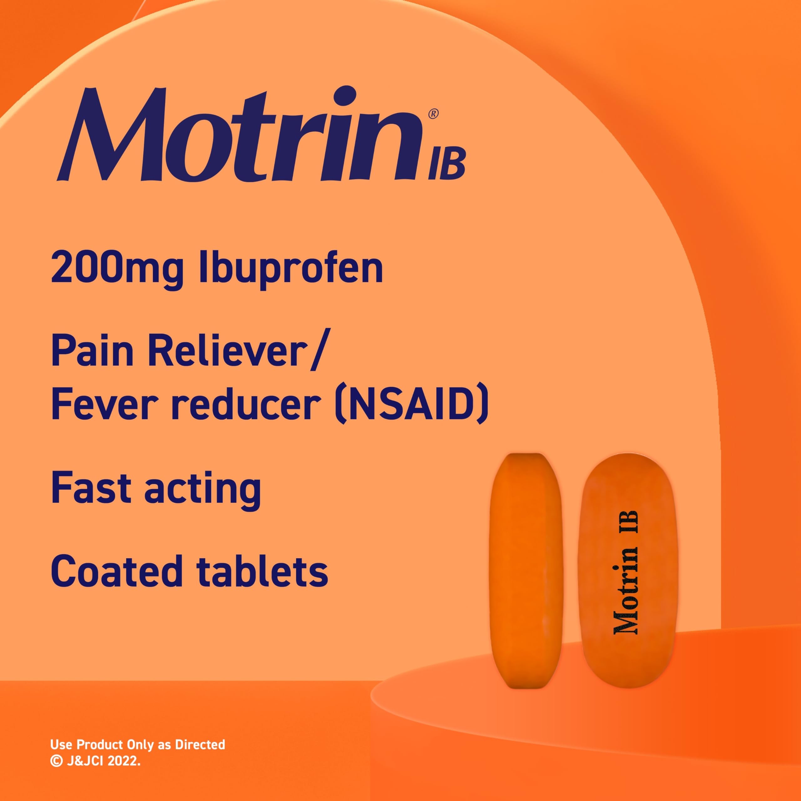 Motrin IB 200 mg, alivio para dolor de cabeza puntual para mayor claridad.