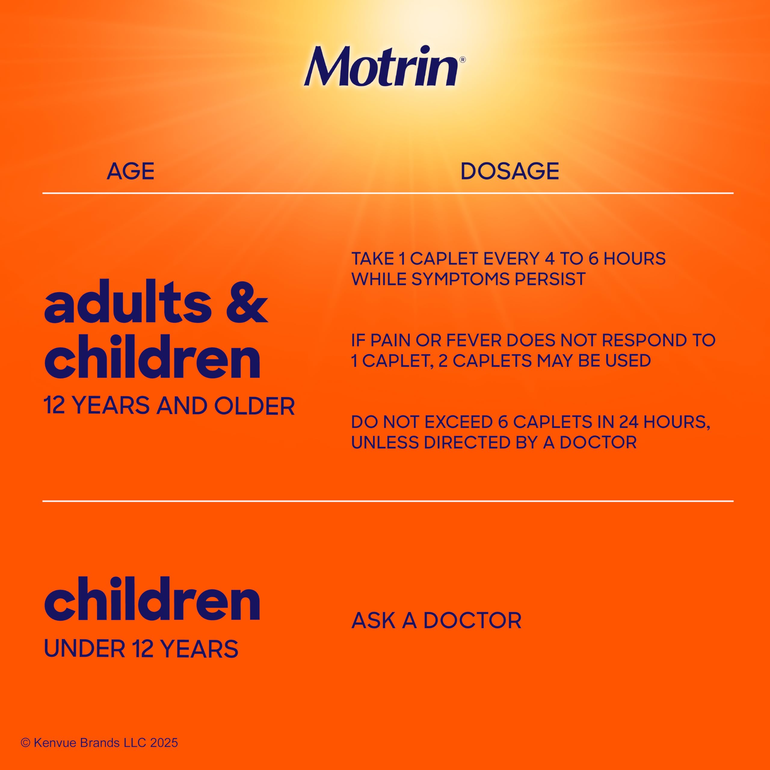 Motrin IB, alivio muscular suave para movilidad diaria.