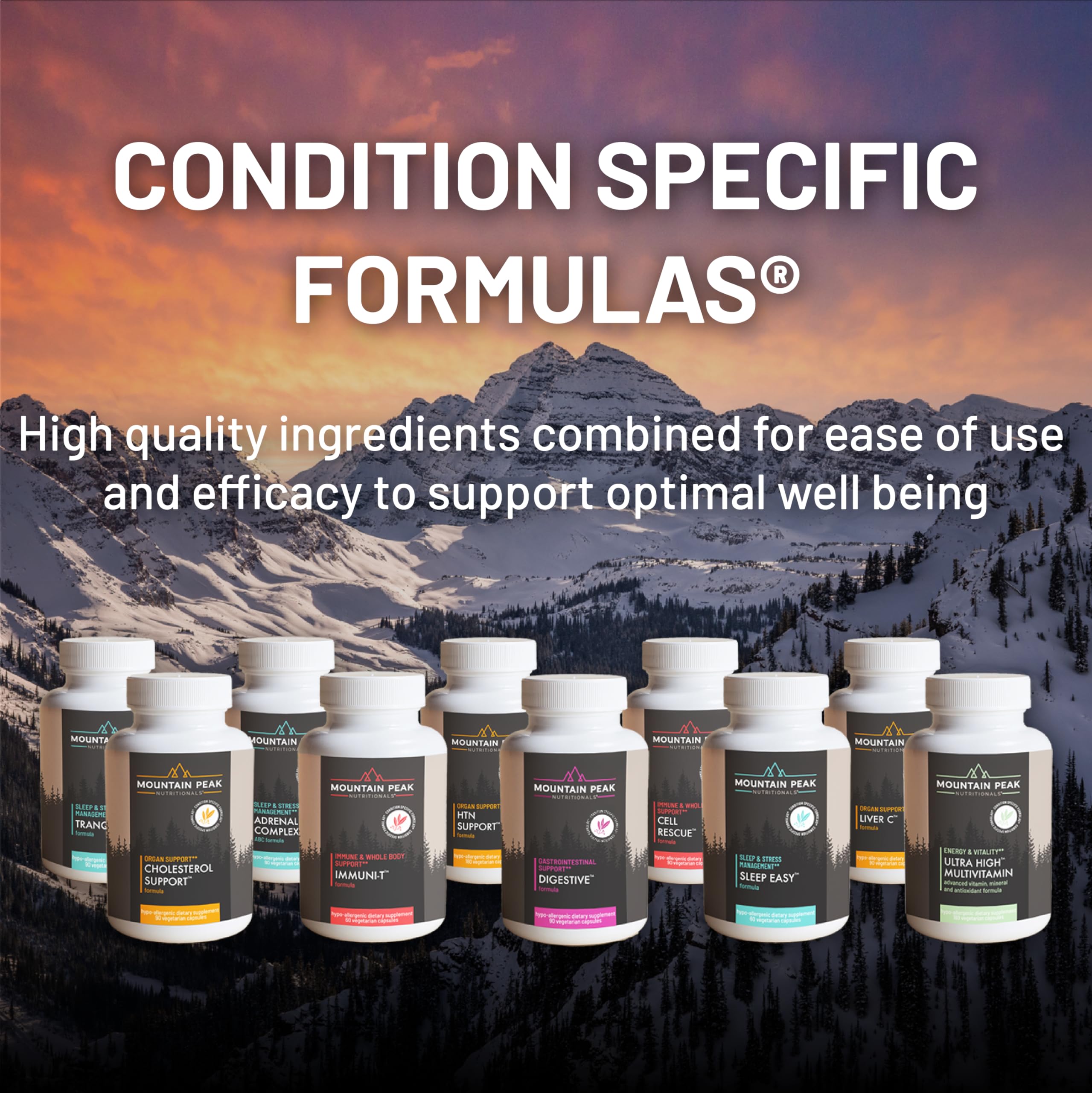 Mountain Peak Nutritionals glicémica fórmula: ingredientes clave como Bitter Melon y Cromo.