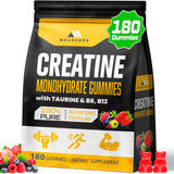 Moursope Creatina Monohidrato Gominolas: bote abierto para energía sostenida durante el entrenamiento.