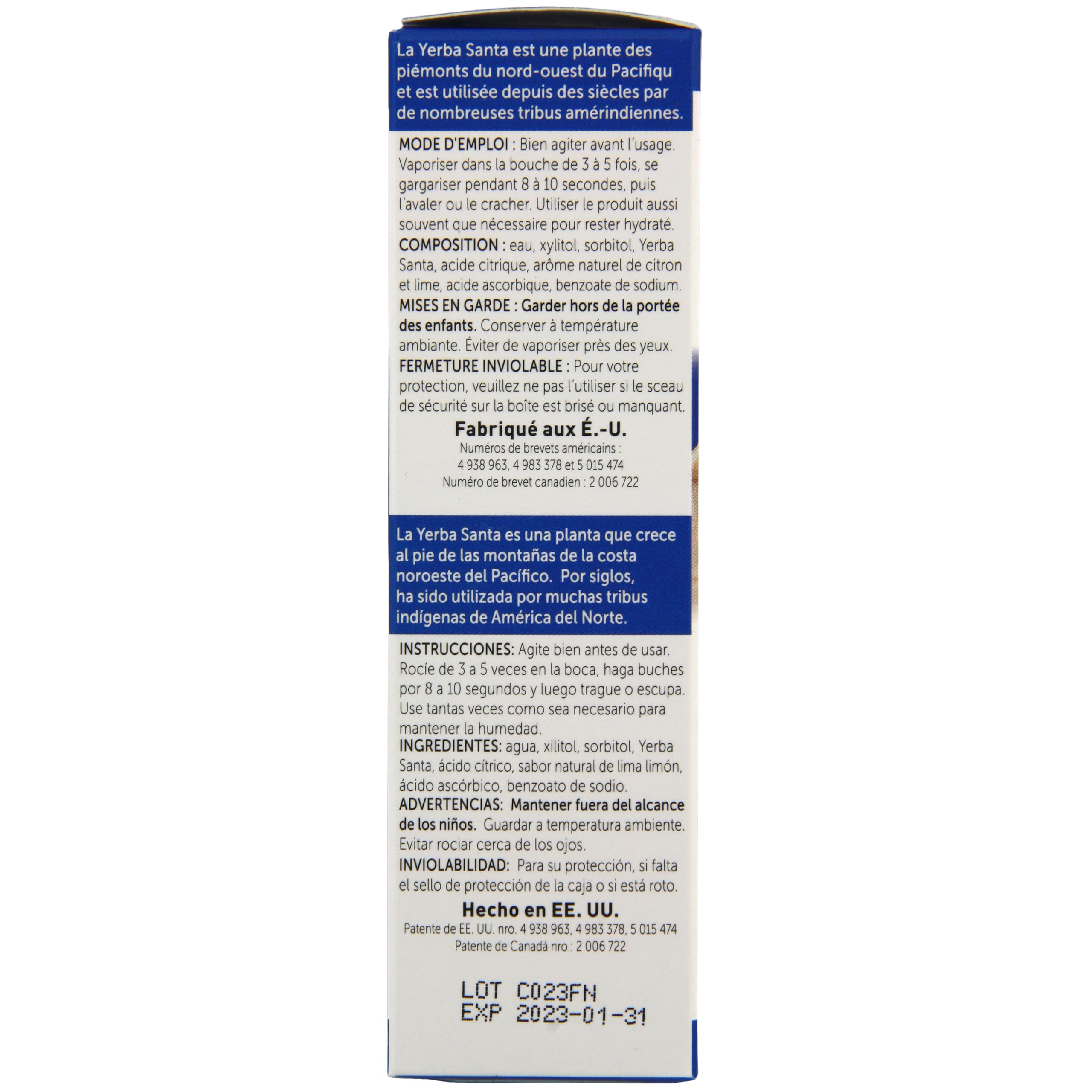 MouthKote envase 2 oz, tamaño práctico para viajar.