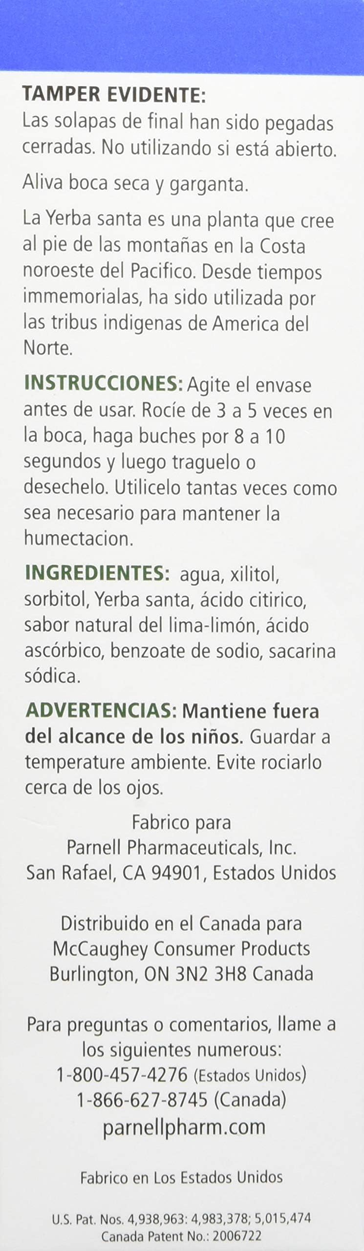 MouthKote yerba santa y xilitol, ingredientes clave.