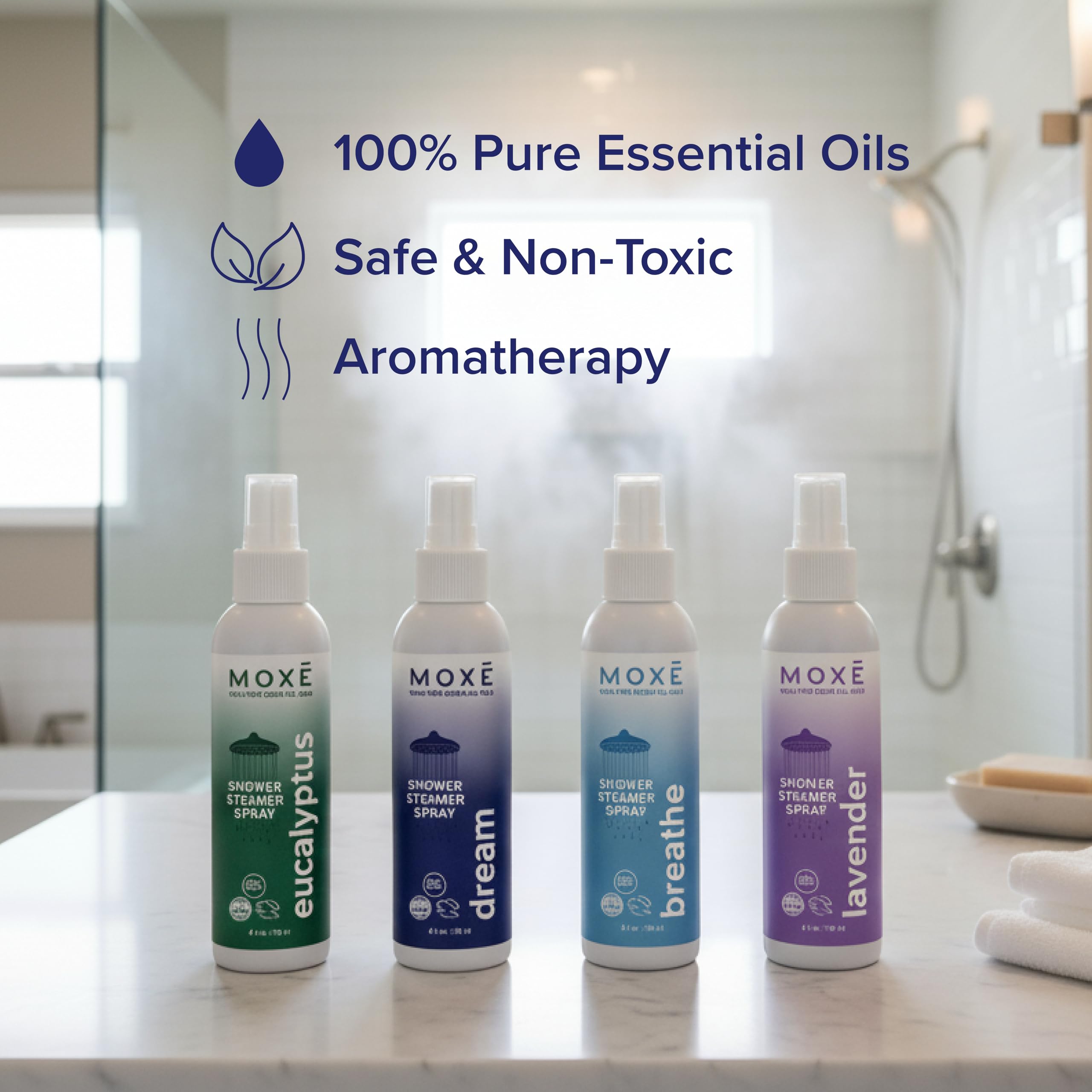 MOXE aromaterapia ducha sueno: invita a la calma para un descanso reparador.