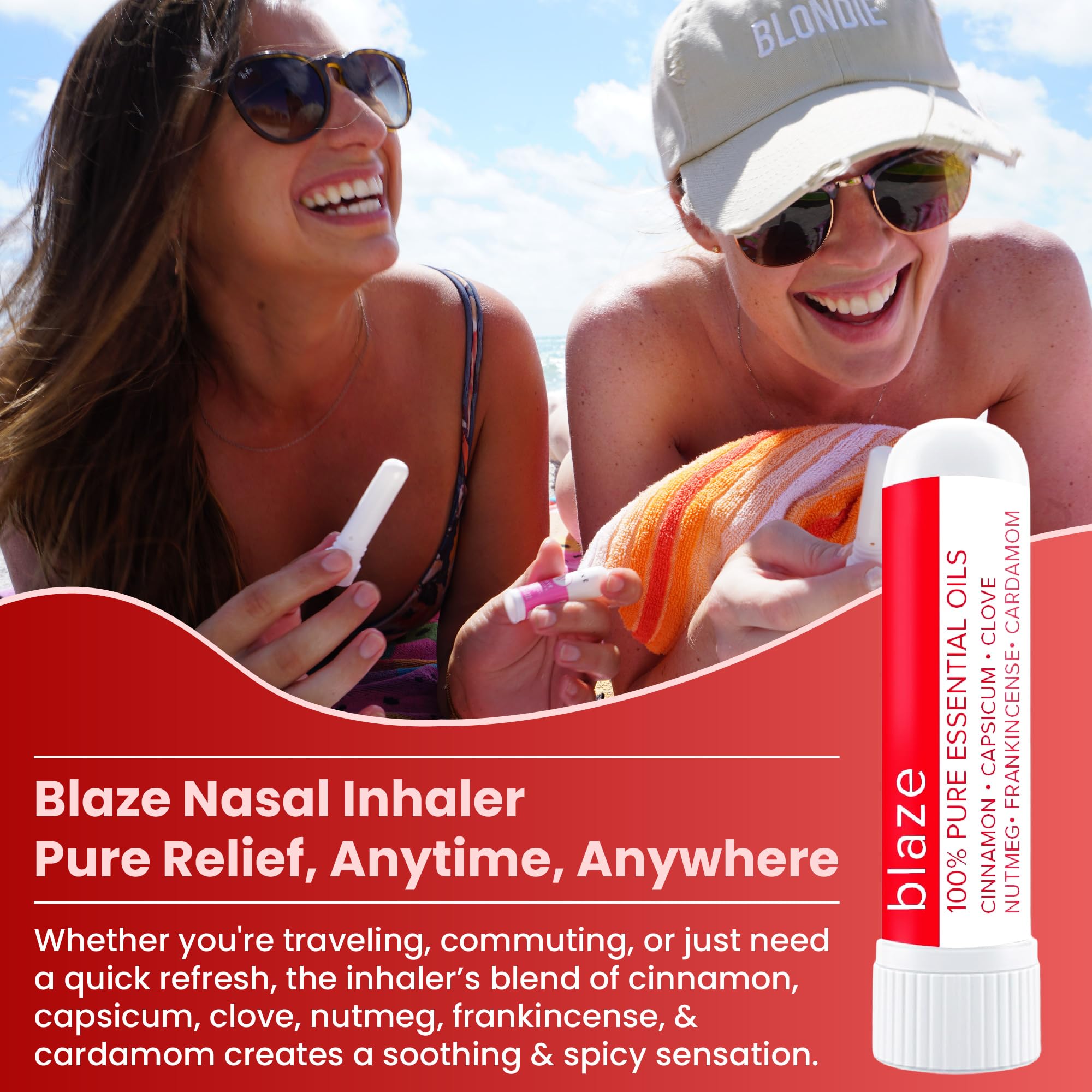 MOXE Blaze Nasal Stick contiene ingredientes naturales para aromaterapia suave.