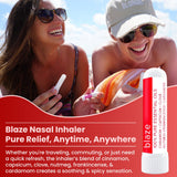 MOXE Blaze Nasal Stick contiene ingredientes naturales para aromaterapia suave.