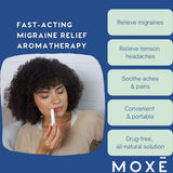 MOXE inhalador-nasal de aromaterapia portátil para uso diario.
