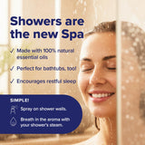 MOXE ambienta la ducha con aroma suave para aromaterapia ligera.