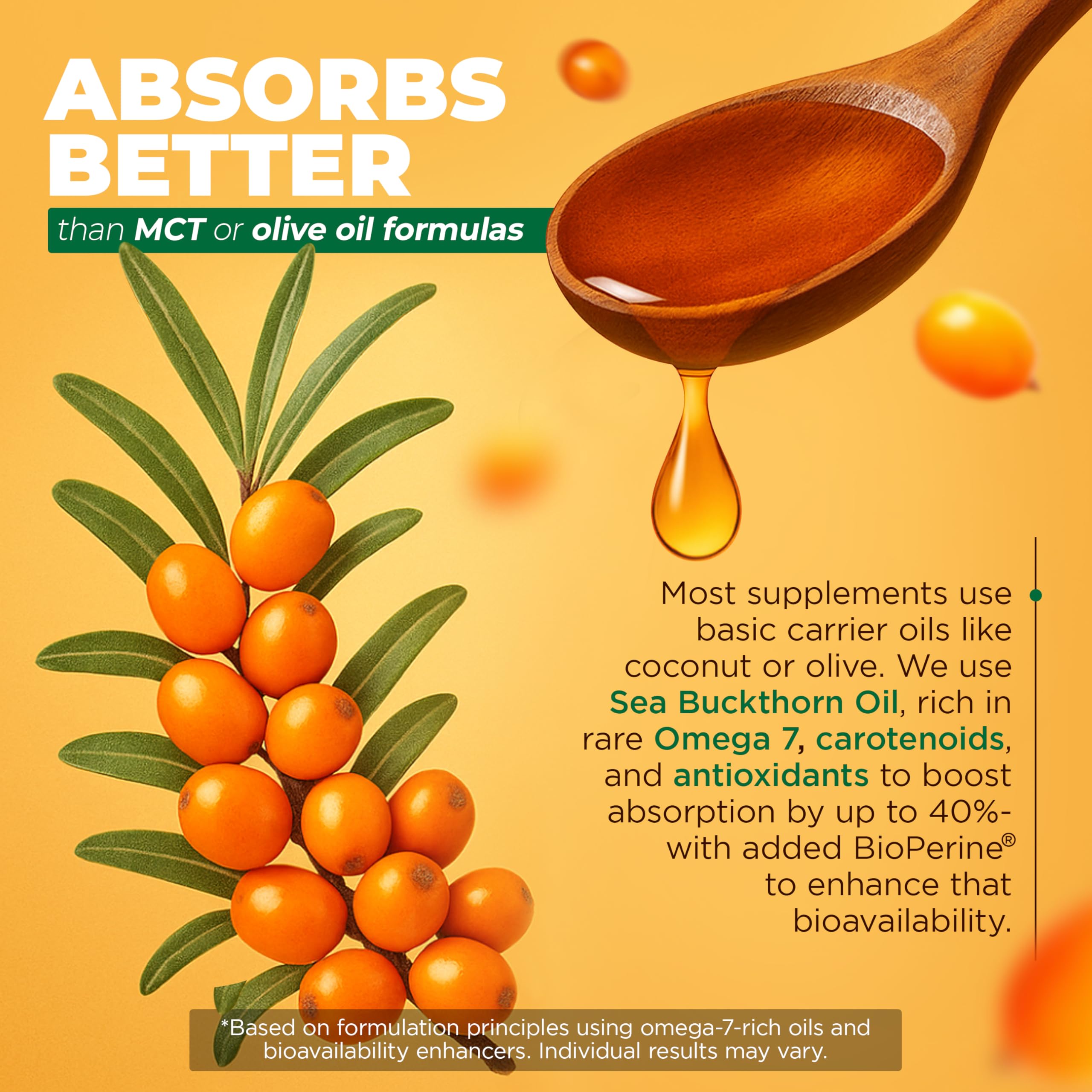 Aceite de espino amarillo en fórmula de MoxyVites D3 K2 5000IU para mejor entrega