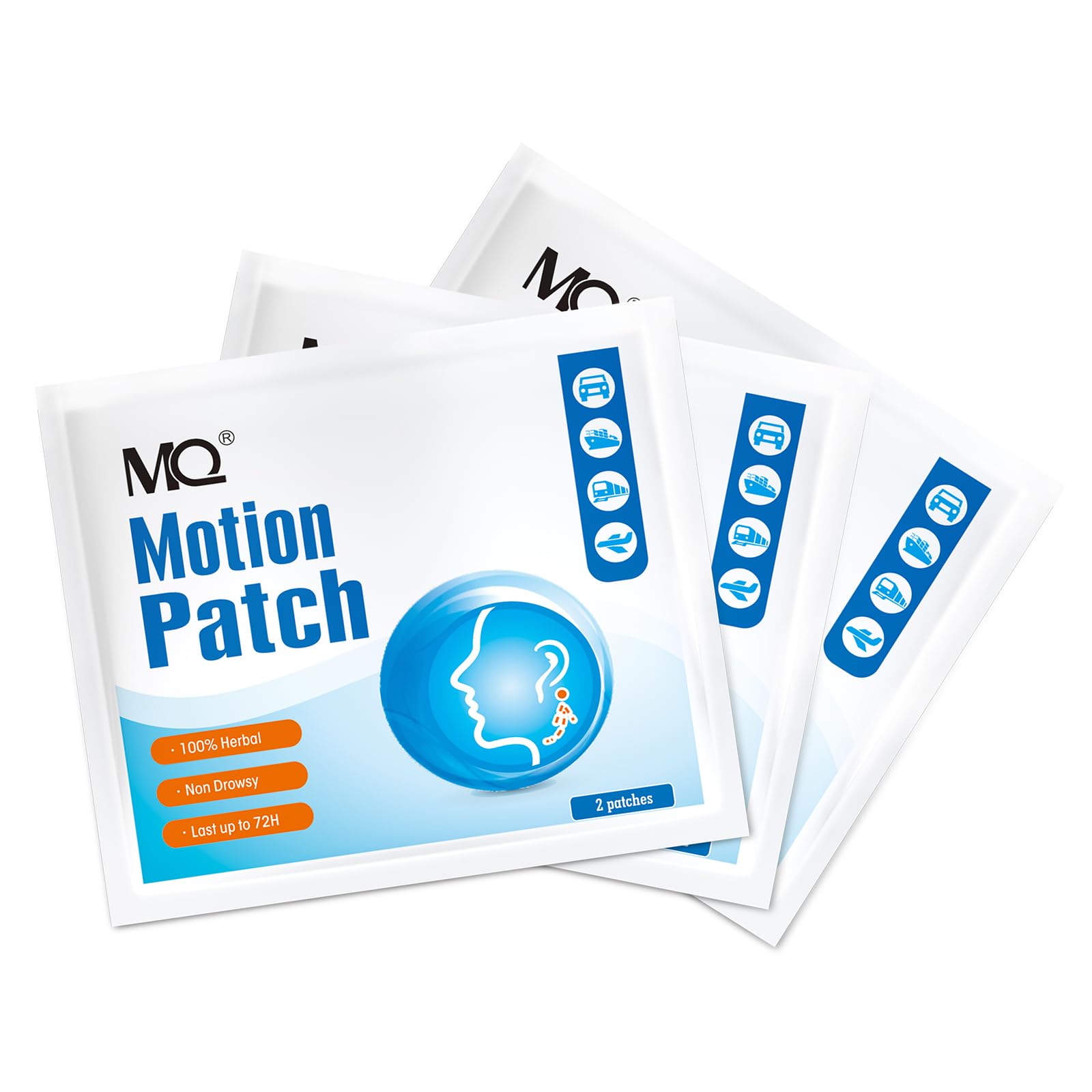 MQ Motion Sickness Patch dura hasta 72 horas para mayor comodidad
