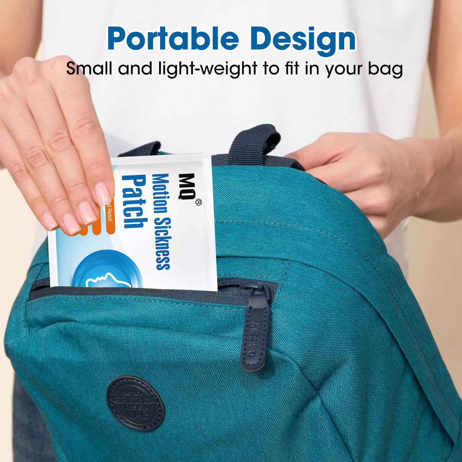 MQ Motion Sickness Patch resistente al agua para uso en todas las situaciones